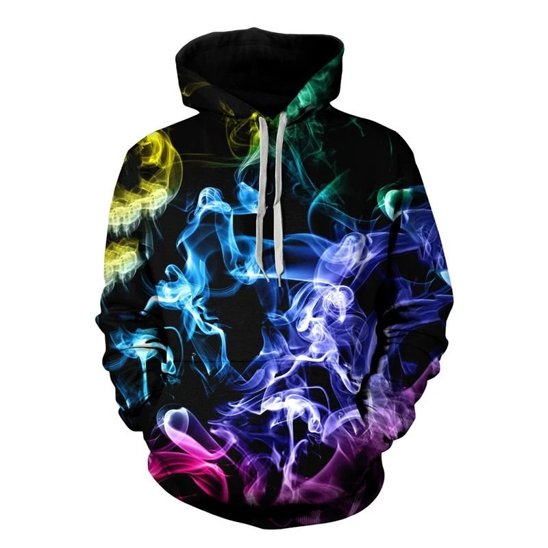 Miesten 3D Print Pullover -huppari